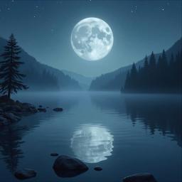 Moon & Still Water